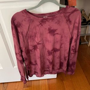 Joy Lab size small maroon tie dye sweatshirt